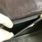 GIVENCHY Vintage SACS Logo Turnlock Vanity Bag Flap Handbag Leather Women's Black