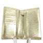 CHANEL A37151 CC Coco Mark Logo Icon Bi-fold Long Wallet Leather Unisex Gold