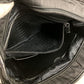 PRADA VA1033 Triangle Logo Plate Bag Tote Bag Shoulder Bag Leather/Nylon Unisex Black