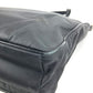 PRADA VA1033 Triangle Logo Plate Bag Tote Bag Shoulder Bag Leather/Nylon Unisex Black