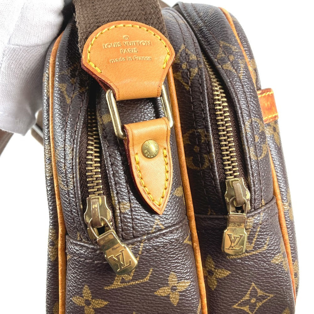 LOUIS VUITTON M45254 Monogram Reporter PM Crossbody Shoulder Bag Monogram Canvas Unisex Brown