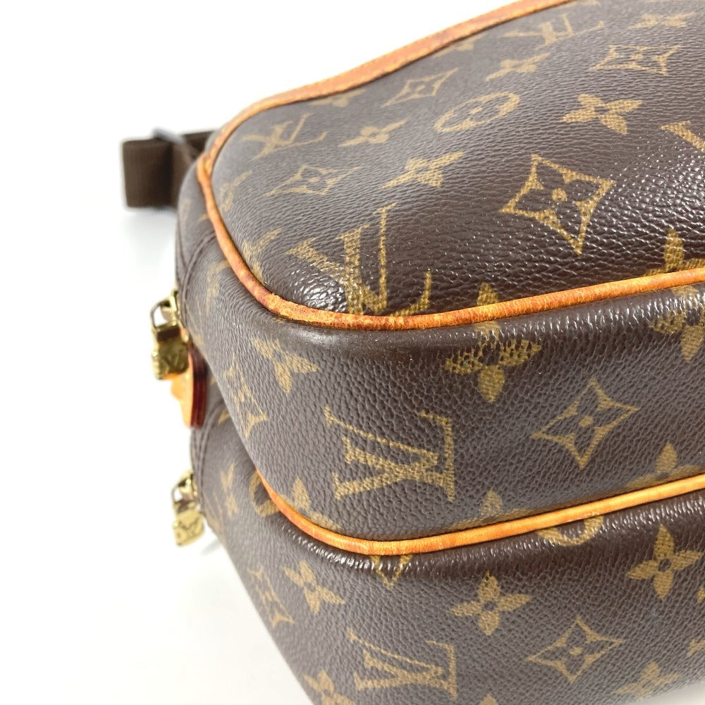 LOUIS VUITTON M45254 Monogram Reporter PM Crossbody Shoulder Bag Monogram Canvas Unisex Brown
