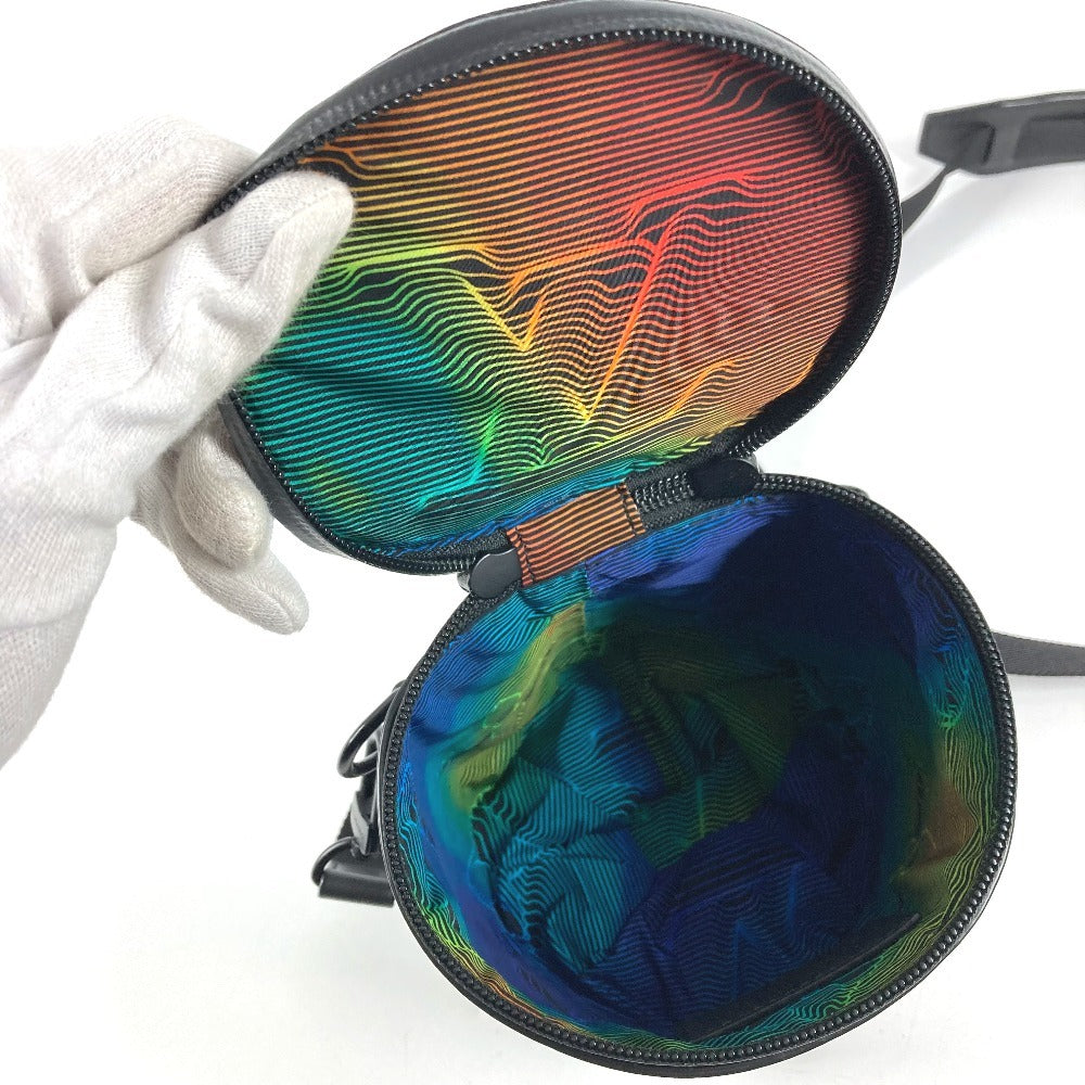 LOUIS VUITTON M45604 Louis Vuitton 2054 Expandable Polochon Bag Crossbody Pouch Rainbow Shoulder Bag Leather/Nylon Unisex Black