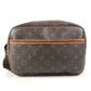LOUIS VUITTON M45254 Monogram Reporter PM Crossbody Shoulder Bag Monogram Canvas Unisex Brown