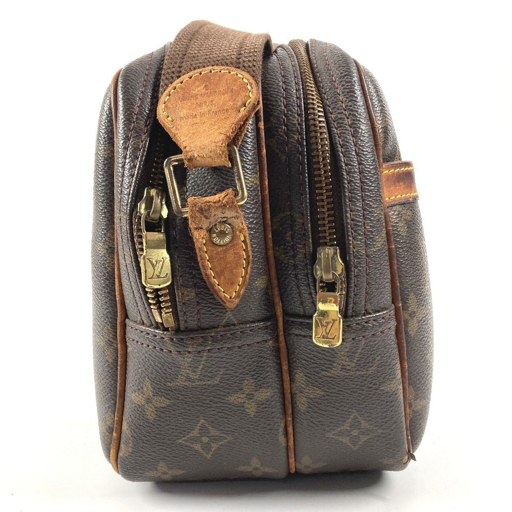LOUIS VUITTON M45254 Monogram Reporter PM Crossbody Shoulder Bag Monogram Canvas Unisex Brown