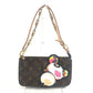LOUIS VUITTON M13440 モノグラム 村上隆 パンダ LV × TM ポシェットアクセソワール カバン 肩掛け ハンドバッグ 2WAYバッグ チェーンバッグ ショルダーバッグ モノグラムキャンバス レディース ブラウン