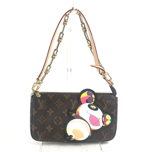 LOUIS VUITTON M13440 モノグラム 村上隆 パンダ LV × TM ポシェットアクセソワール カバン 肩掛け ハンドバッグ 2WAYバッグ チェーンバッグ ショルダーバッグ モノグラムキャンバス レディース ブラウン