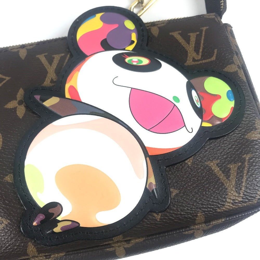 LOUIS VUITTON M13440 モノグラム 村上隆 パンダ LV × TM ポシェットアクセソワール カバン 肩掛け ハンドバッグ 2WAYバッグ チェーンバッグ ショルダーバッグ モノグラムキャンバス レディース ブラウン
