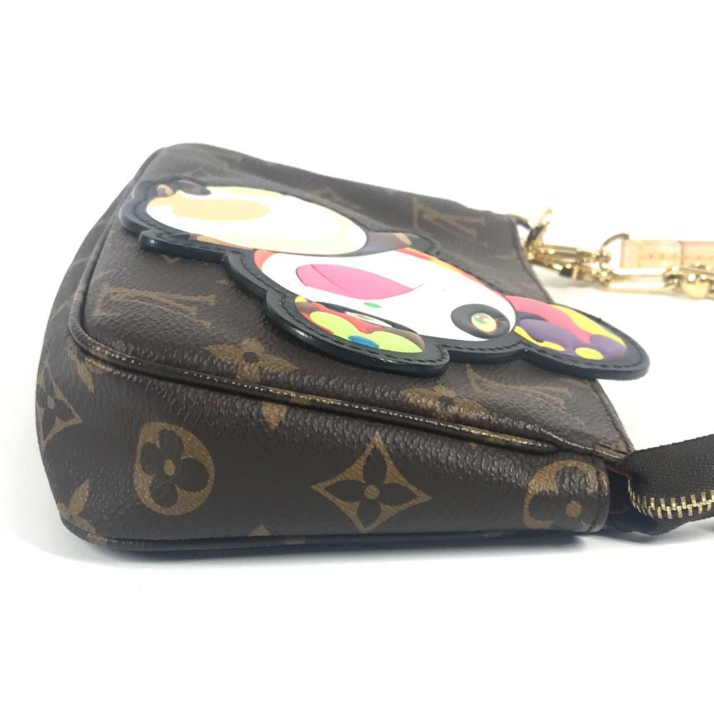LOUIS VUITTON M13440 モノグラム 村上隆 パンダ LV × TM ポシェットアクセソワール カバン 肩掛け ハンドバッグ 2WAYバッグ チェーンバッグ ショルダーバッグ モノグラムキャンバス レディース ブラウン