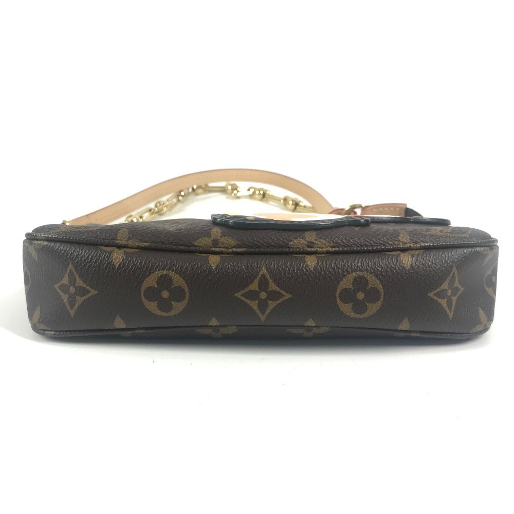 LOUIS VUITTON M13440 モノグラム 村上隆 パンダ LV × TM ポシェットアクセソワール カバン 肩掛け ハンドバッグ 2WAYバッグ チェーンバッグ ショルダーバッグ モノグラムキャンバス レディース ブラウン