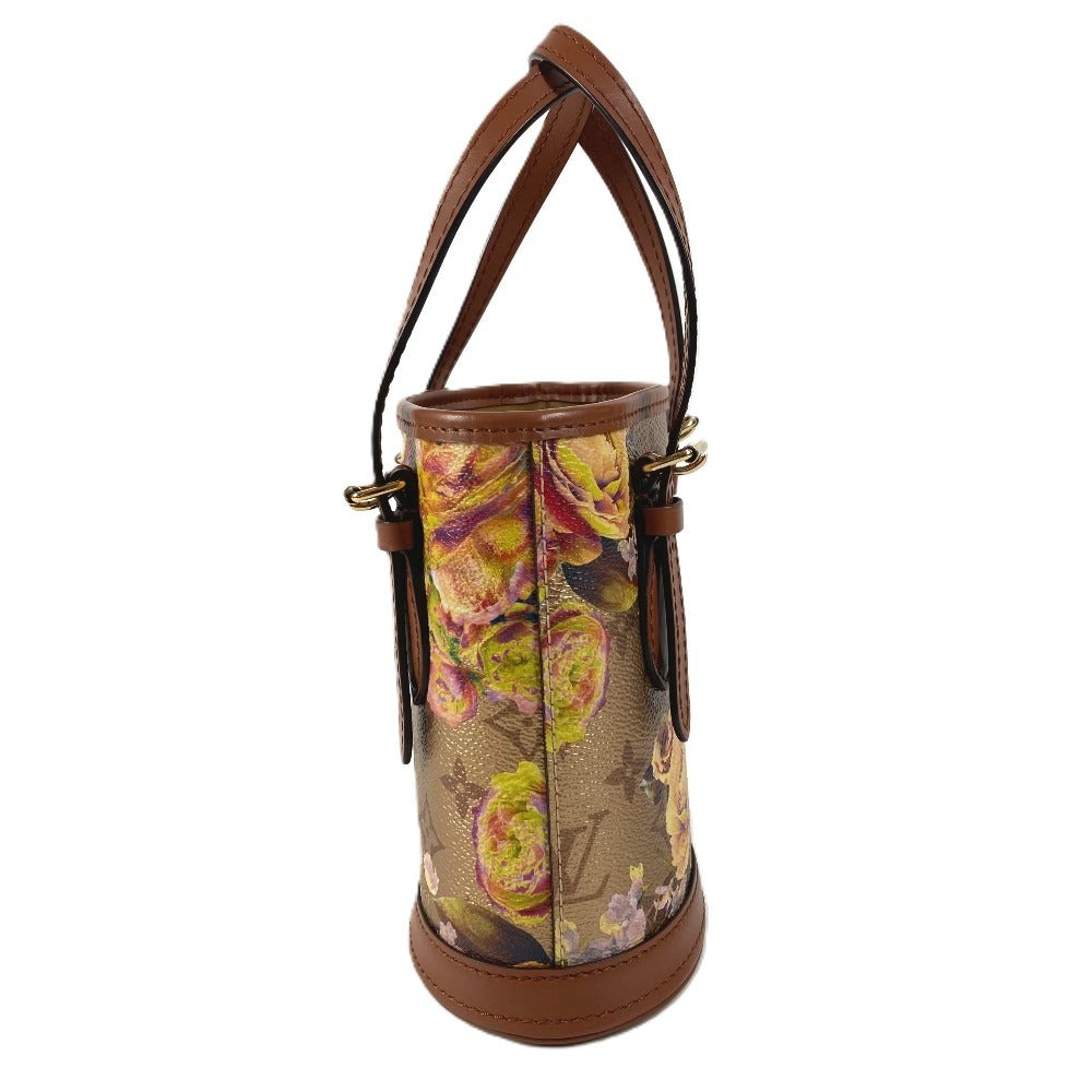 LOUIS VUITTON M81724 LV Garden Nano Bucket Bag Crossbody 2WAY Handbag Shoulder Bag Leather Women's Gold