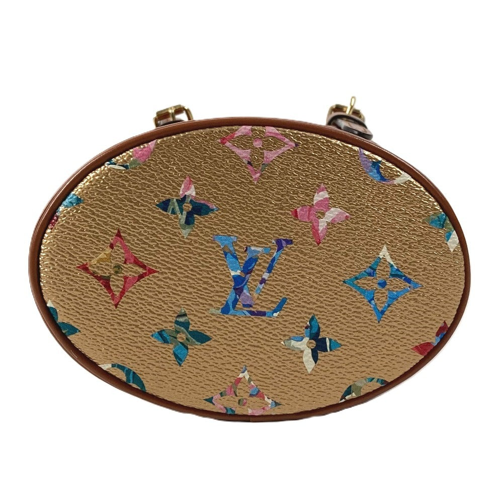 LOUIS VUITTON M81724 LV Garden Nano Bucket Bag Crossbody 2WAY Handbag Shoulder Bag Leather Women's Gold