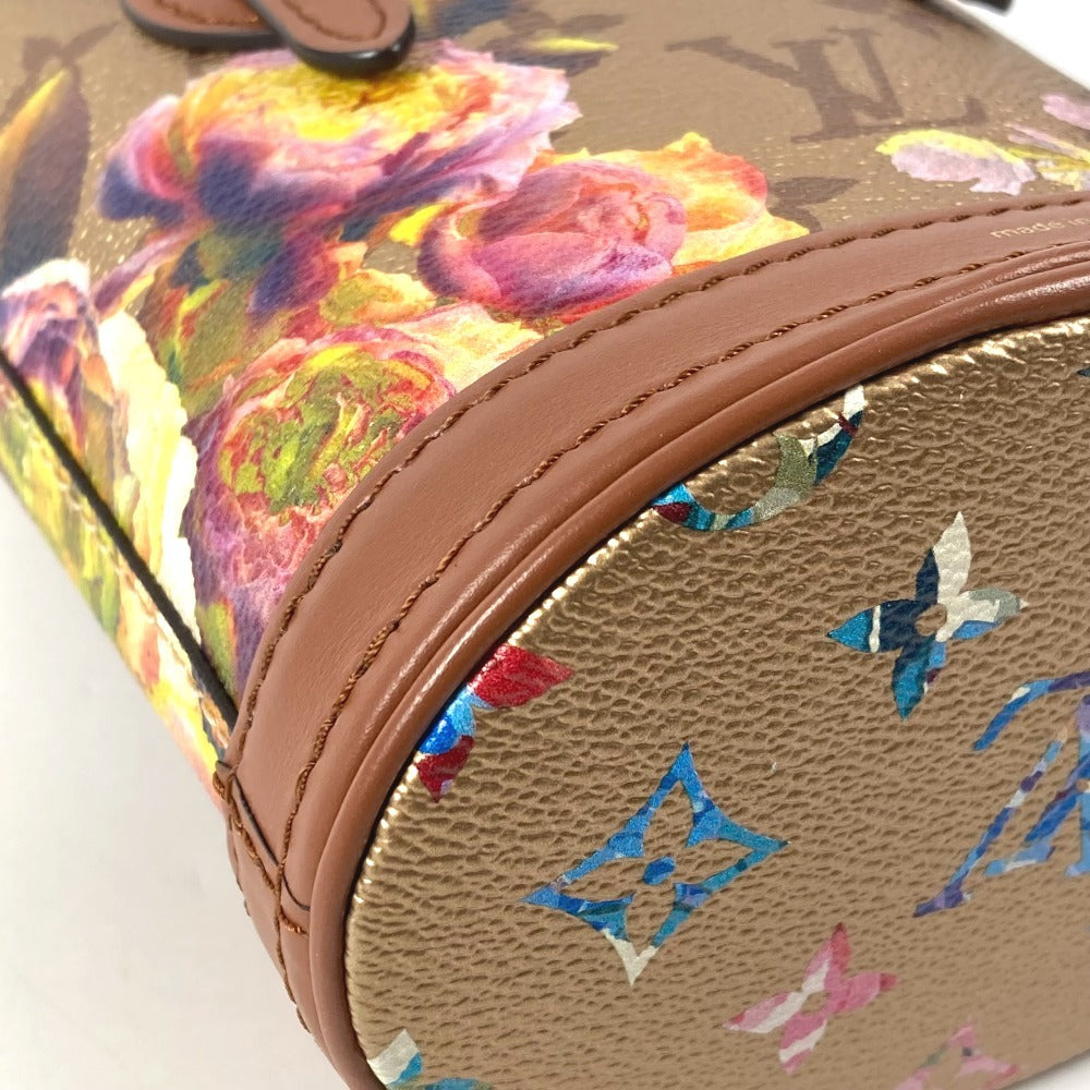 LOUIS VUITTON M81724 LV Garden Nano Bucket Bag Crossbody 2WAY Handbag Shoulder Bag Leather Women's Gold