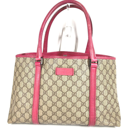 GUCCI 114595 Logo GG Supreme Bag Shoulder Tote Bag Shoulder Bag GG Supreme Canvas Unisex Pink