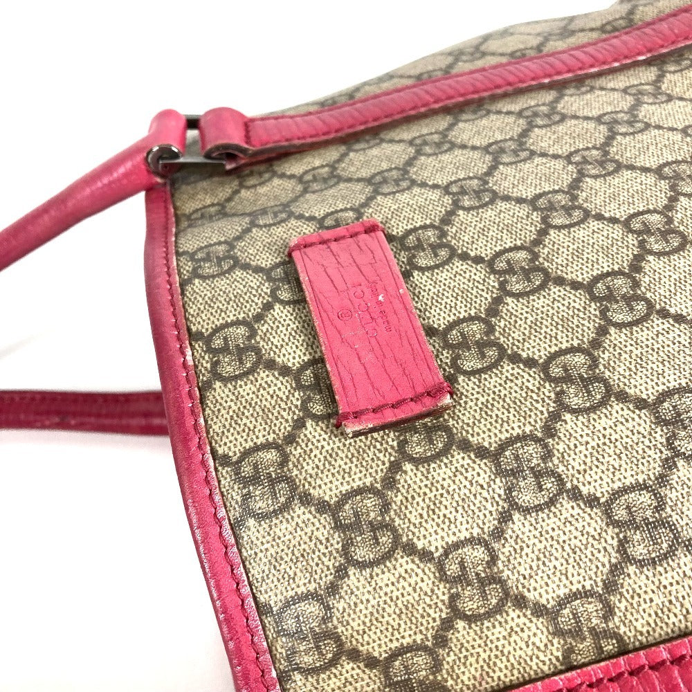 GUCCI 114595 ロゴ GGスプリーム カバン 肩掛け トートバッグ ショルダーバッグ GGスプリームキャンバス ユニセックス ピンク