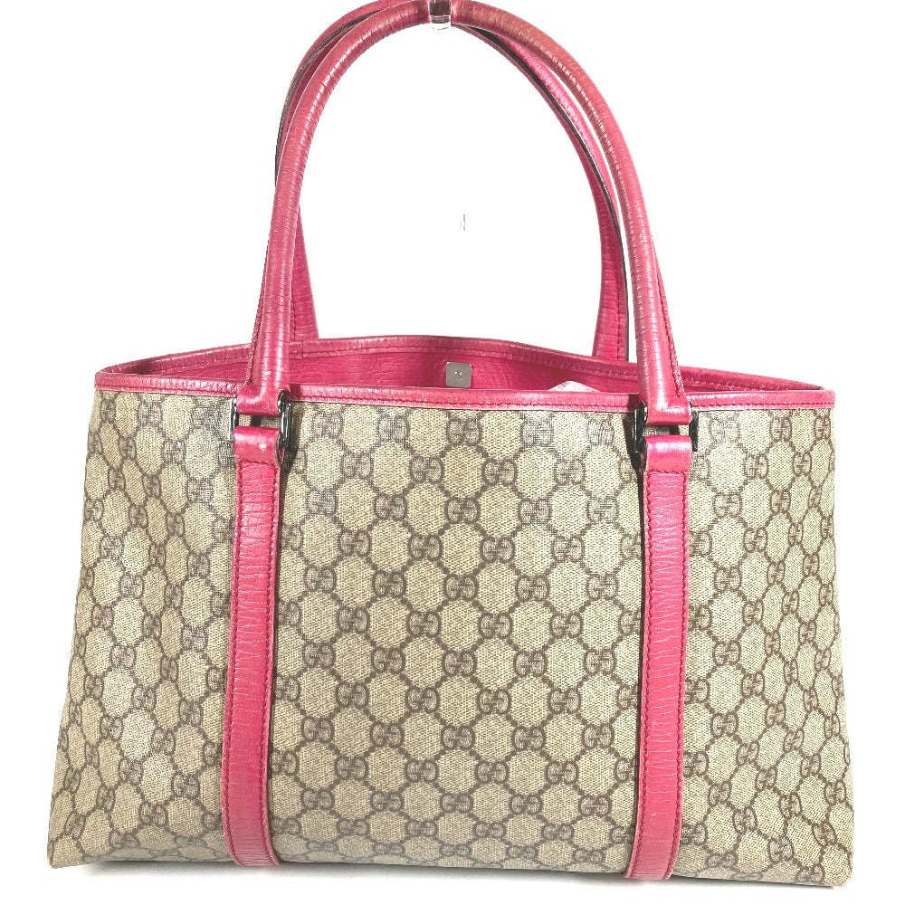 GUCCI 114595 ロゴ GGスプリーム カバン 肩掛け トートバッグ ショルダーバッグ GGスプリームキャンバス ユニセックス ピンク