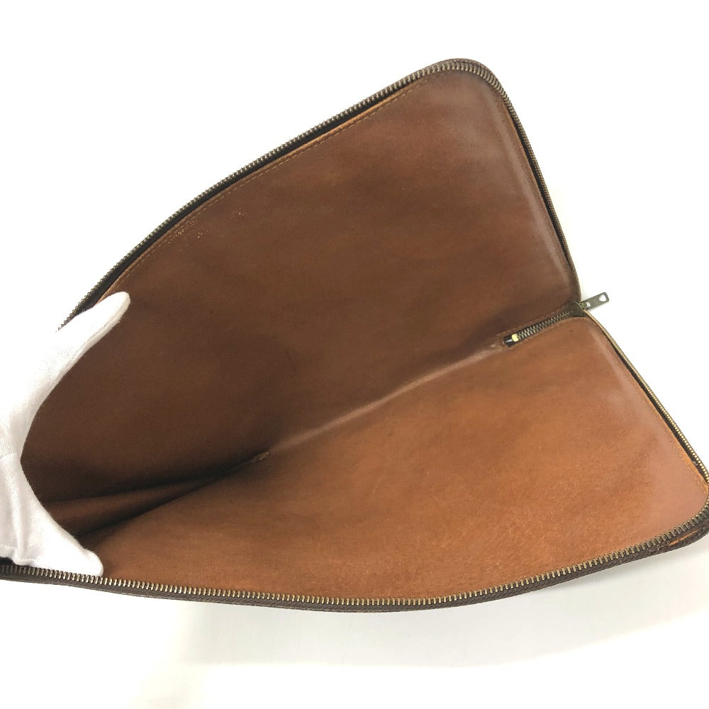 LOUIS VUITTON M53456 Monogram Pochette Document Bag, Second Bag, Document Case, L-shaped Zipper, Clutch Bag, Monogram Canvas, Unisex, Brown