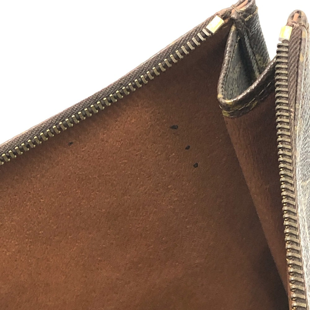 LOUIS VUITTON M53456 Monogram Pochette Document Bag, Second Bag, Document Case, L-shaped Zipper, Clutch Bag, Monogram Canvas, Unisex, Brown