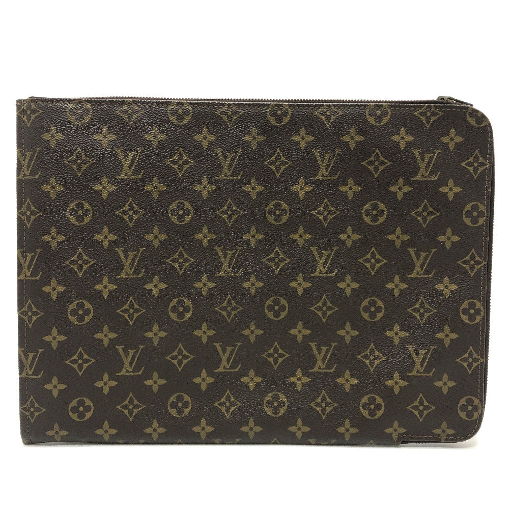 LOUIS VUITTON M53456 Monogram Pochette Document Bag, Second Bag, Document Case, L-shaped Zipper, Clutch Bag, Monogram Canvas, Unisex, Brown