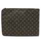 LOUIS VUITTON M53456 Monogram Pochette Document Bag, Second Bag, Document Case, L-shaped Zipper, Clutch Bag, Monogram Canvas, Unisex, Brown