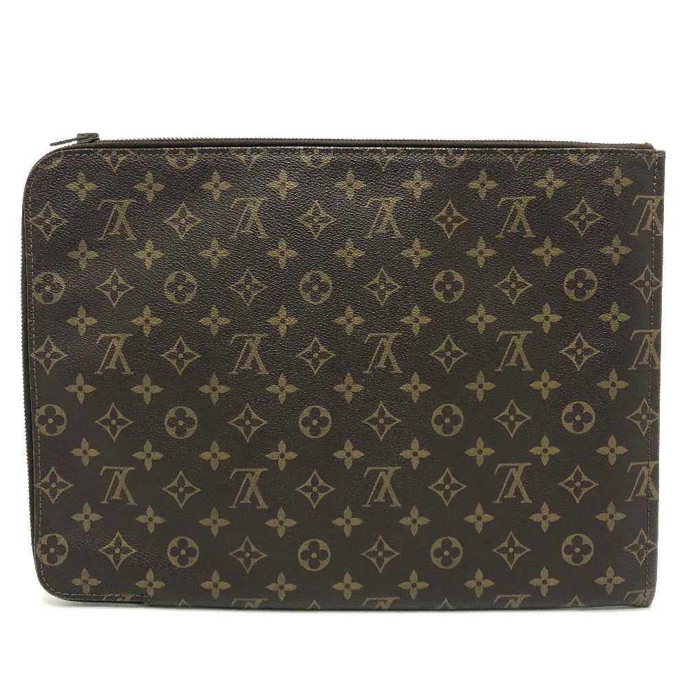 LOUIS VUITTON M53456 Monogram Pochette Document Bag, Second Bag, Document Case, L-shaped Zipper, Clutch Bag, Monogram Canvas, Unisex, Brown