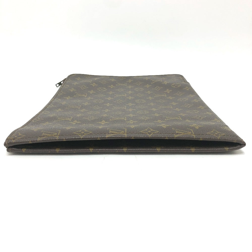 LOUIS VUITTON M53456 Monogram Pochette Document Bag, Second Bag, Document Case, L-shaped Zipper, Clutch Bag, Monogram Canvas, Unisex, Brown