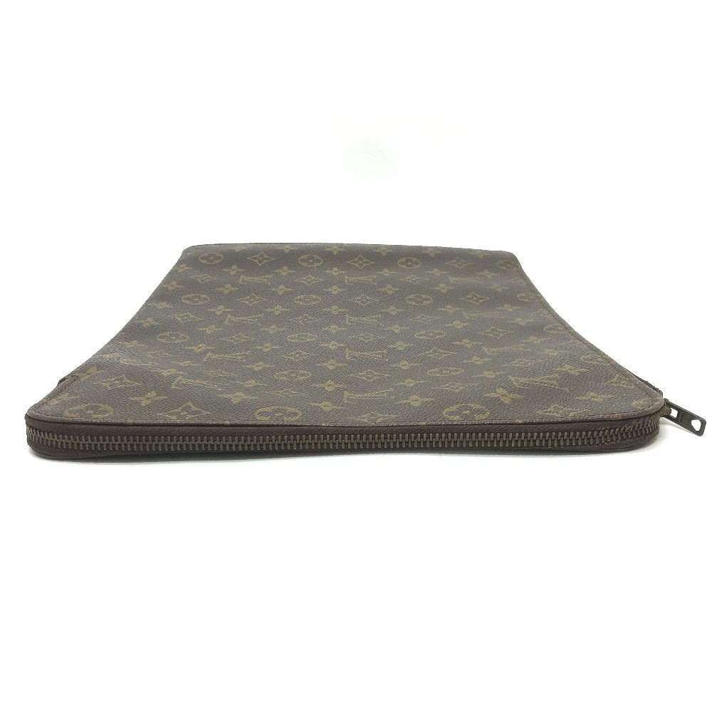 LOUIS VUITTON M53456 Monogram Pochette Document Bag, Second Bag, Document Case, L-shaped Zipper, Clutch Bag, Monogram Canvas, Unisex, Brown