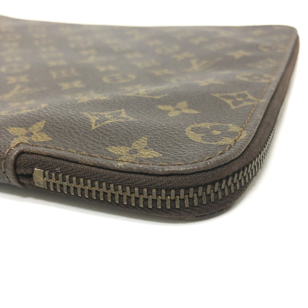 LOUIS VUITTON M53456 Monogram Pochette Document Bag, Second Bag, Document Case, L-shaped Zipper, Clutch Bag, Monogram Canvas, Unisex, Brown
