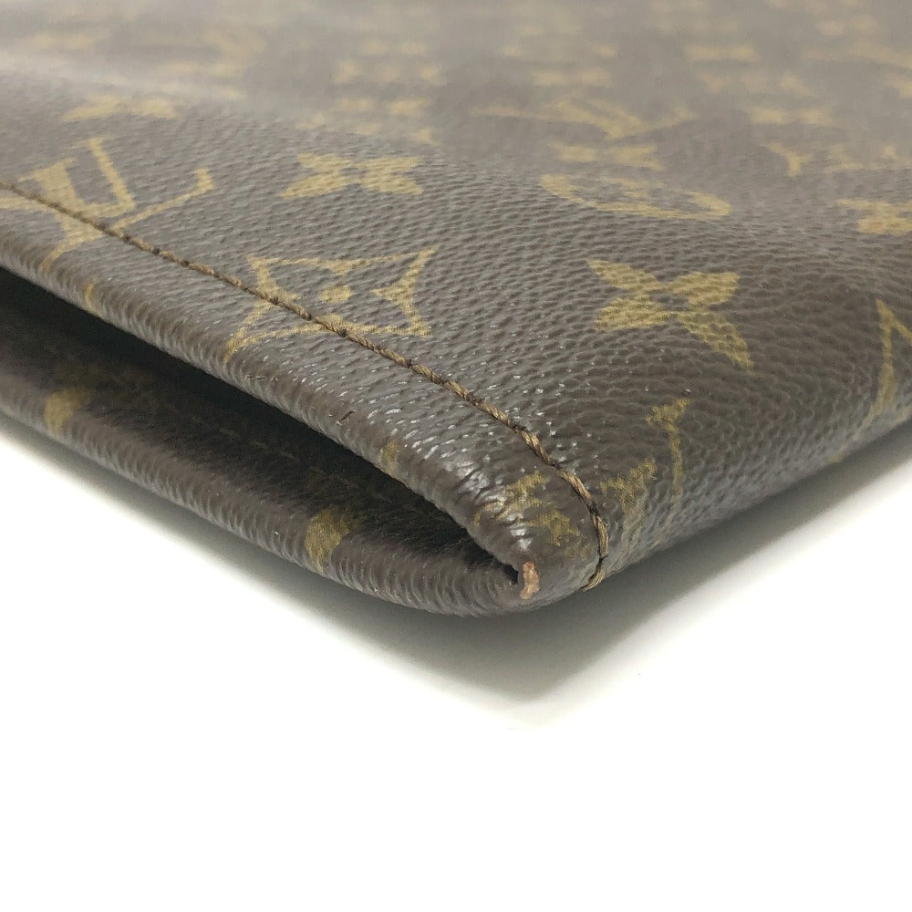 LOUIS VUITTON M53456 Monogram Pochette Document Bag, Second Bag, Document Case, L-shaped Zipper, Clutch Bag, Monogram Canvas, Unisex, Brown