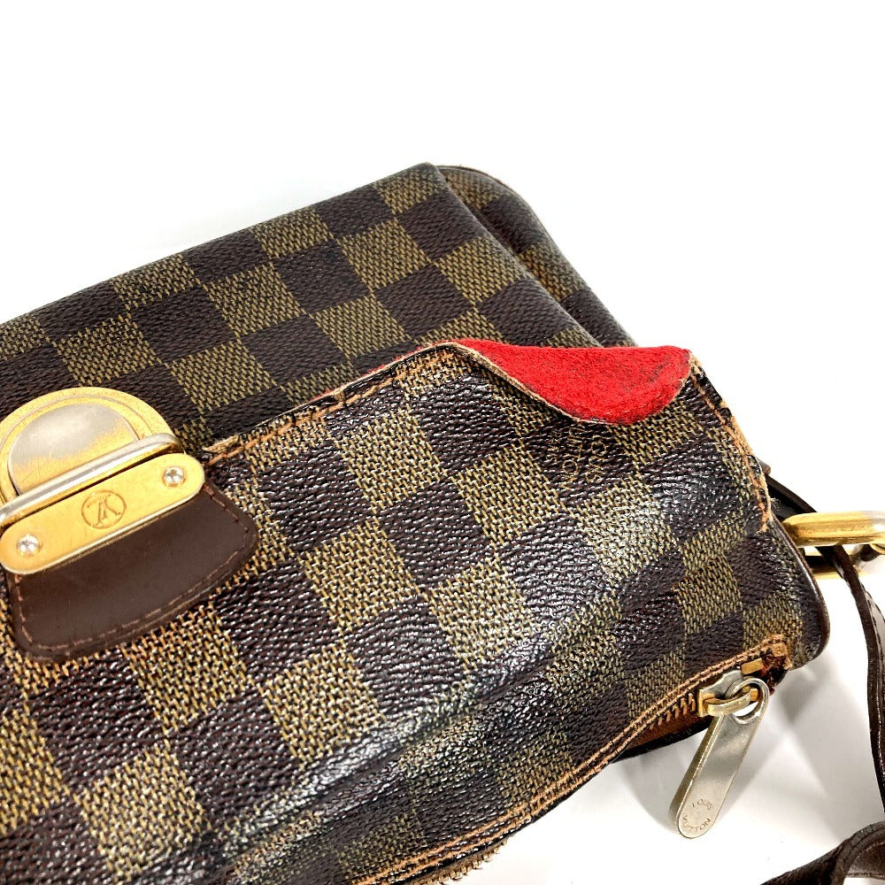 LOUIS VUITTON N60006 Damier Ravello GM Ravello GM Long Strap Crossbody Pochette Shoulder Bag Damier Canvas Women's Ebene Brown
