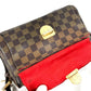 LOUIS VUITTON N60006 Damier Ravello GM Ravello GM Long Strap Crossbody Pochette Shoulder Bag Damier Canvas Women's Ebene Brown
