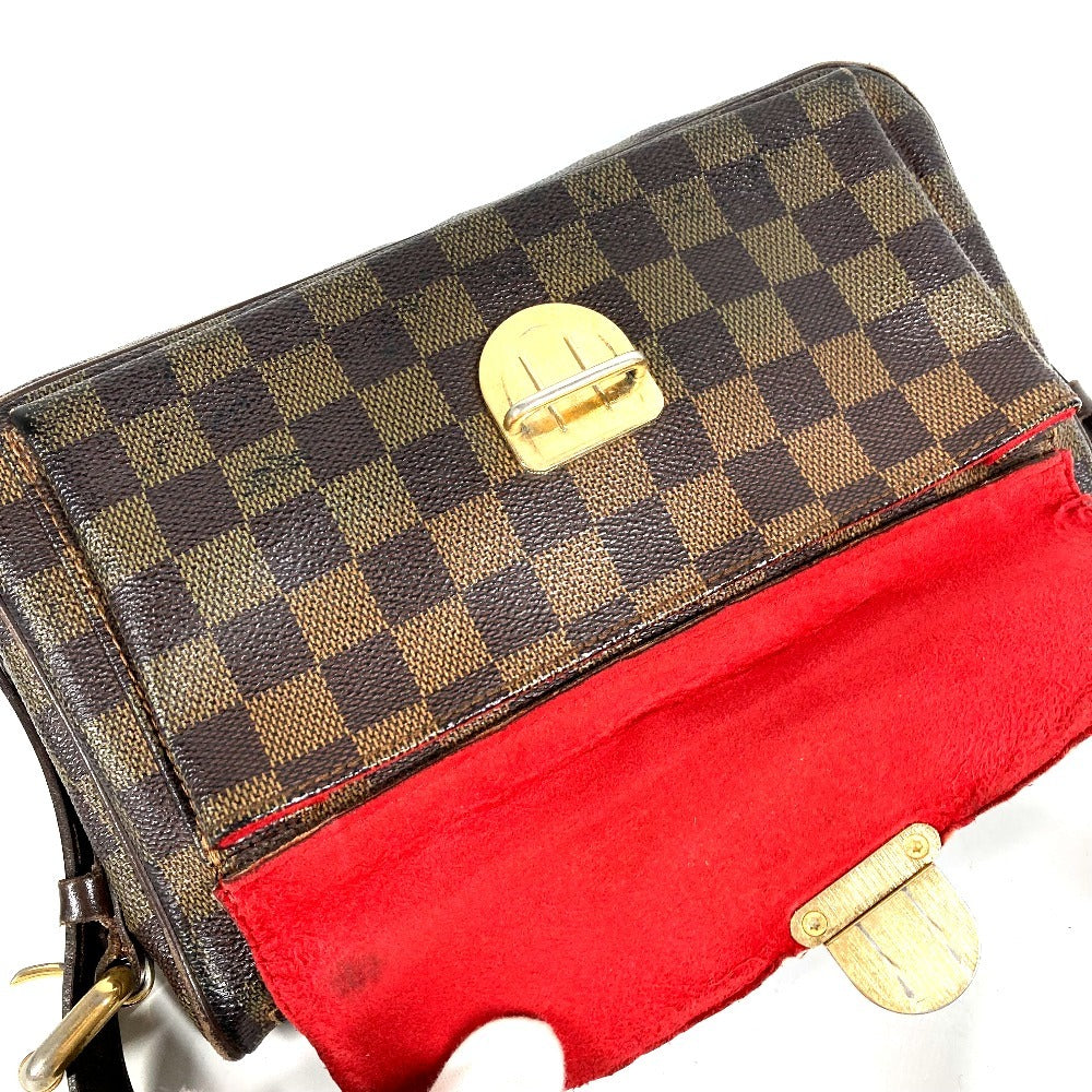 LOUIS VUITTON N60006 Damier Ravello GM Ravello GM Long Strap Crossbody Pochette Shoulder Bag Damier Canvas Women's Ebene Brown