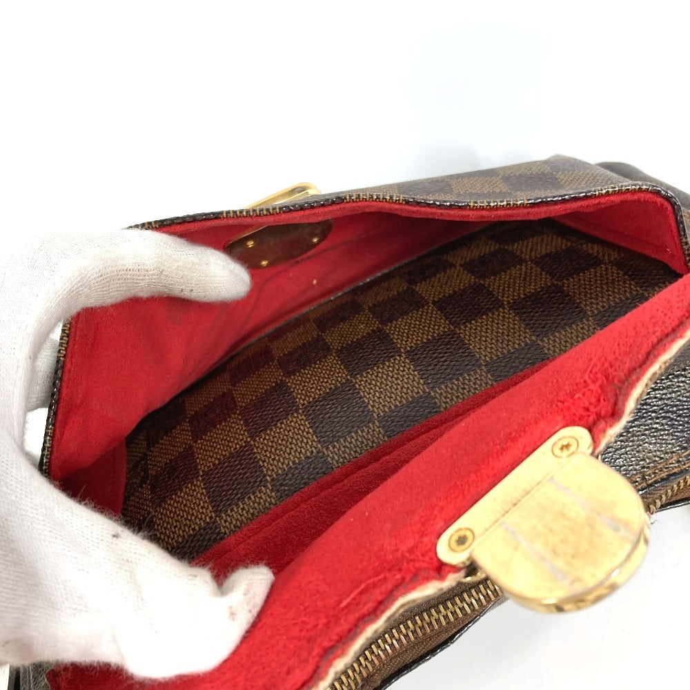 LOUIS VUITTON N60006 Damier Ravello GM Ravello GM Long Strap Crossbody Pochette Shoulder Bag Damier Canvas Women's Ebene Brown