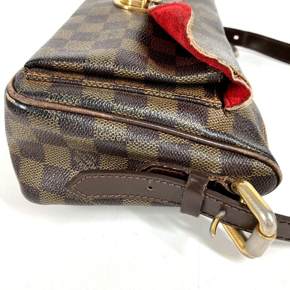 LOUIS VUITTON N60006 Damier Ravello GM Ravello GM Long Strap Crossbody Pochette Shoulder Bag Damier Canvas Women's Ebene Brown