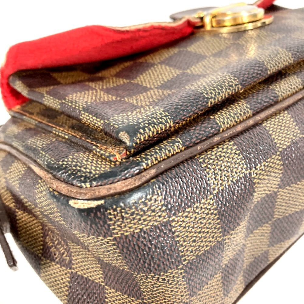 LOUIS VUITTON N60006 Damier Ravello GM Ravello GM Long Strap Crossbody Pochette Shoulder Bag Damier Canvas Women's Ebene Brown