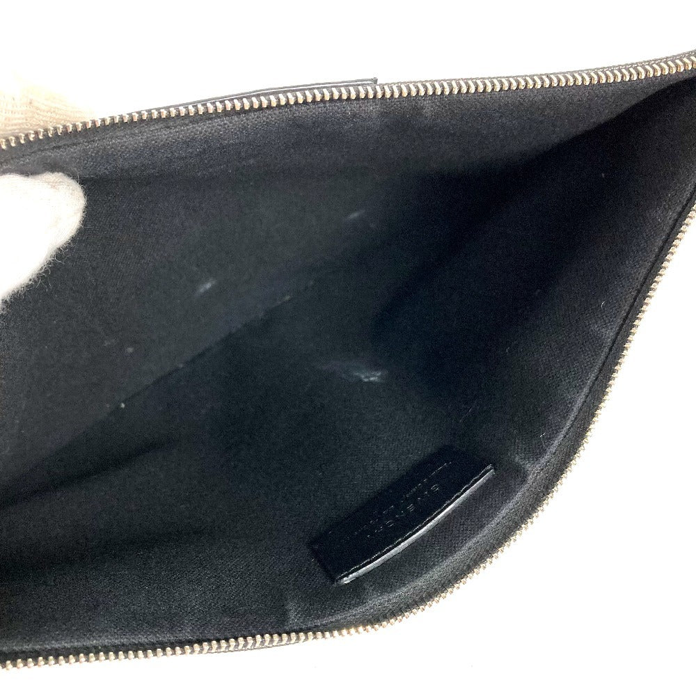 GIVENCHY Disney BAMBI Document Bag Second Bag Clutch Bag Leather Unisex Black