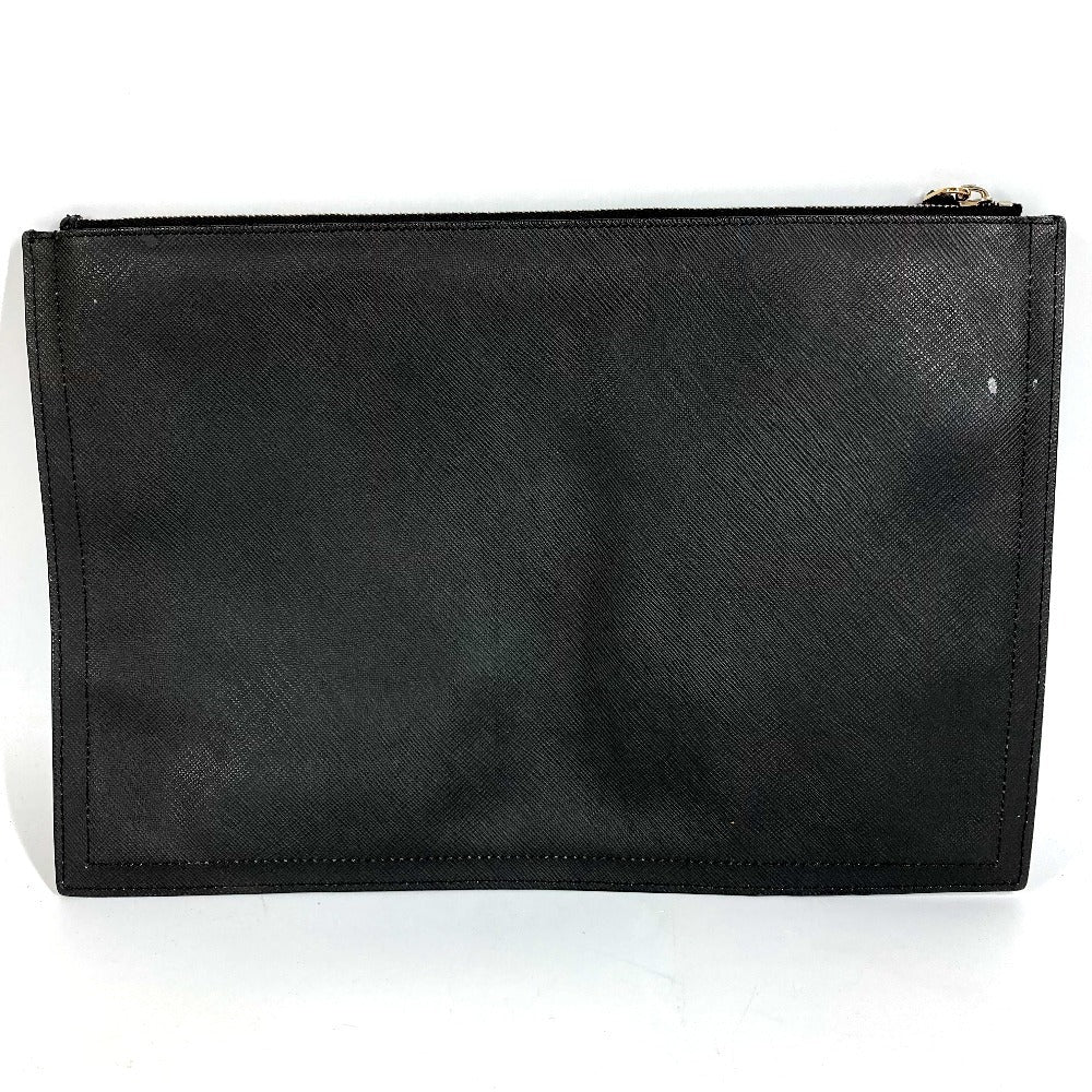 GIVENCHY Disney BAMBI Document Bag Second Bag Clutch Bag Leather Unisex Black