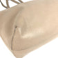 FENDI Logo F is Leather Shoulder Tote Bag with Pouch Unisex Beige