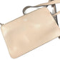FENDI Logo F is Leather Shoulder Tote Bag with Pouch Unisex Beige