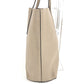 FENDI Logo F is Leather Shoulder Tote Bag with Pouch Unisex Beige