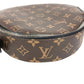 LOUIS VUITTON M46273 モノグラム オーディオケース カバン ラウンド ハンドバッグ モノグラムキャンバス ユニセックス ブラウン