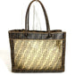 FENDI Pouch Zucca Mesh Logo Bag Tote Bag Shoulder Bag PVC Women's Brown