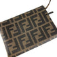 FENDI Pouch Zucca Mesh Logo Bag Tote Bag Shoulder Bag PVC Women's Brown