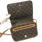 LOUIS VUITTON M51210 Monogram Saint-Germain 24 Saint-Germain 24 Bag Pochette Flap Crossbody Shoulder Bag Monogram Canvas Unisex Brown