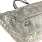 CHANEL A15991 CC Coco Mark Logo New Travel Line MM Shoulder Bag Handbag Tote Bag Nylon Canvas Unisex Silver