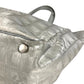 CHANEL A15991 CC Coco Mark Logo New Travel Line MM Shoulder Bag Handbag Tote Bag Nylon Canvas Unisex Silver