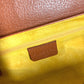 BVLGARI Cylindrical Bvlgari Bvlgari Logo Shoulder Bag with Flap, Leather, Unisex, Brown