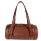 BVLGARI Cylindrical Bvlgari Bvlgari Logo Shoulder Bag with Flap, Leather, Unisex, Brown