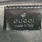GUCCI 001 3175 Wポケット ダブルポケット GG ロゴ カバン 肩掛け ハンドバッグ ショルダーバッグ レザー/ナイロン ユニセックス ブラック