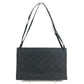 GUCCI 001 3175 Wポケット ダブルポケット GG ロゴ カバン 肩掛け ハンドバッグ ショルダーバッグ レザー/ナイロン ユニセックス ブラック